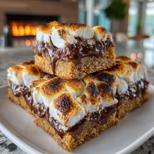 S'mores Cookie Bars process