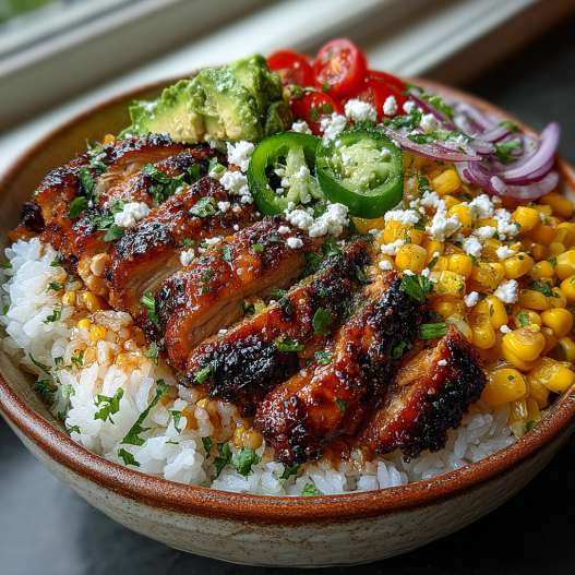 Street Corn Chicken Rice Bowl Recipe