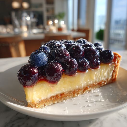 Stunning Blueberry Lemon Tart