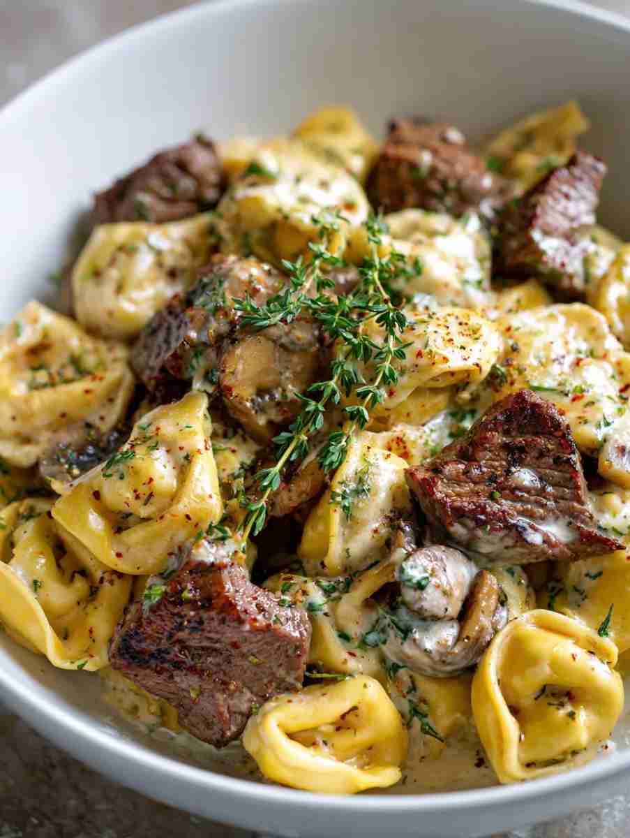 Crockpot Creamy Tortellini is pure comfort in a bowl A Story of Warmth and Home process