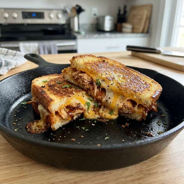 BBQ Chicken Grilled Cheese