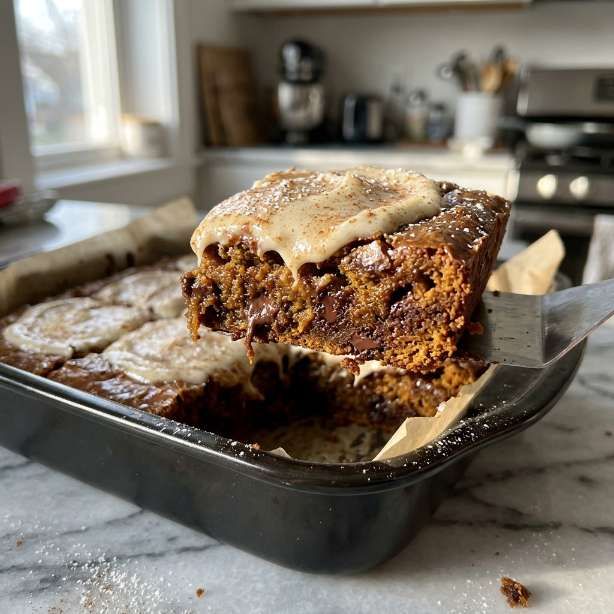 Easy Pumpkin Brownies