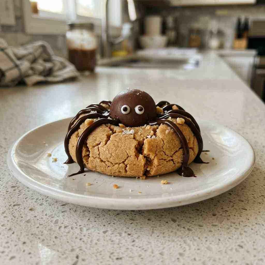 Peanut Butter Spider Cookies