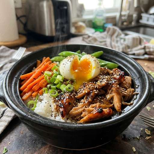Quick Leftover Turkey Teriyaki Rice Bowls