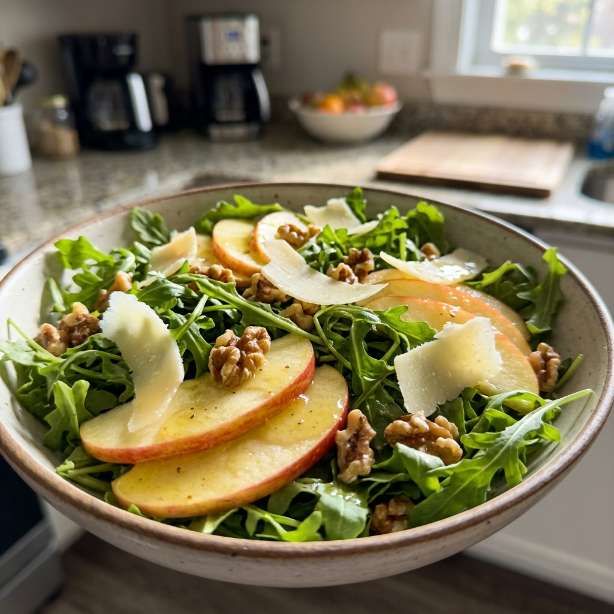 Simple Apple Arugula Salad Recipe Lemons & Zest