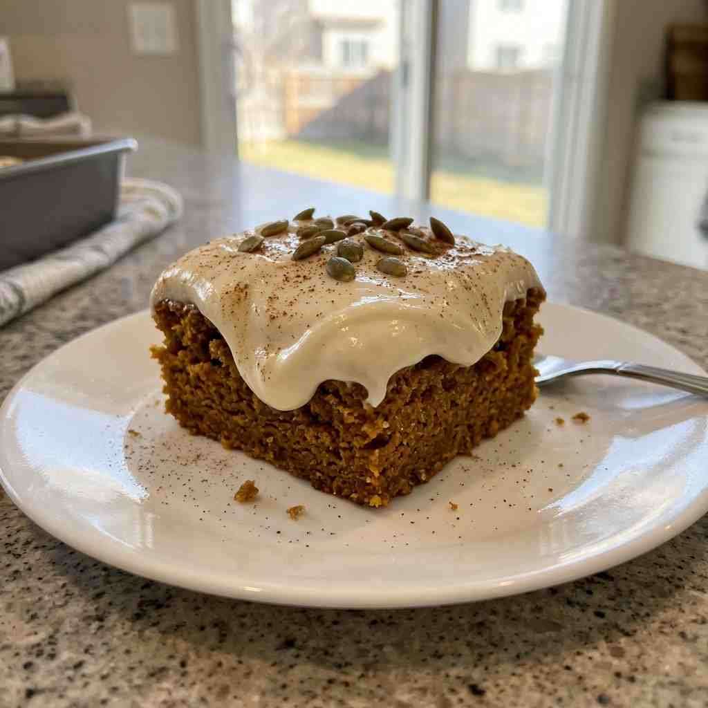Super Moist Classic Pumpkin Bars with Cream Cheese Frosting