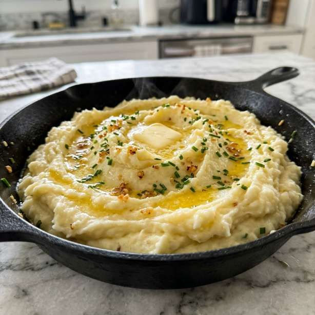 The Creamiest Garlic Mashed Potatoes from Scratch